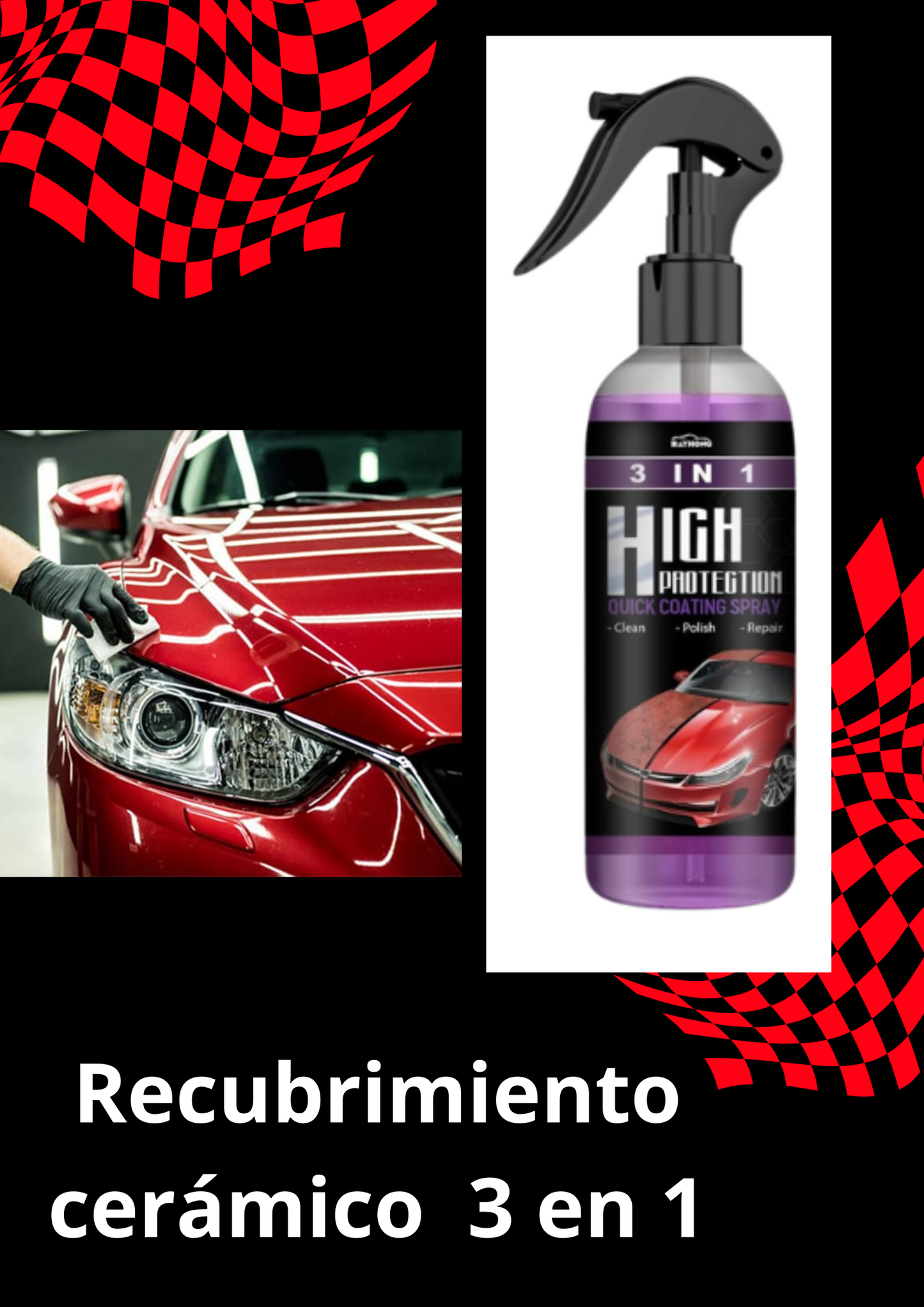 RECUBRIMIENTO CERÁMICO VEHÍCULO       3 EN 1